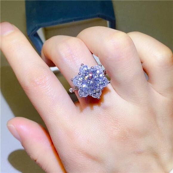 Jewelry - 5 Carat Moissanite 925 Sterling Silver Ring
